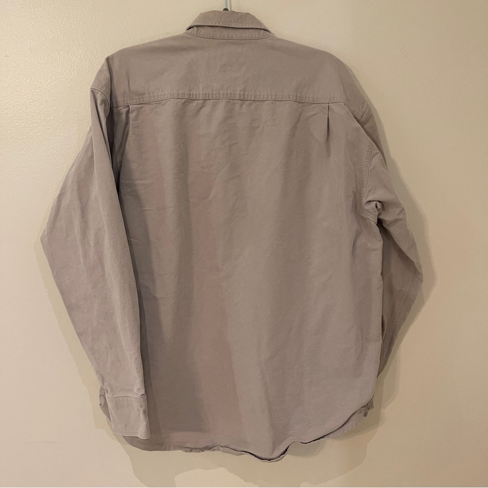 Cabela's Tan heavy weight Shirt Large Regular - Picture 2 of 3